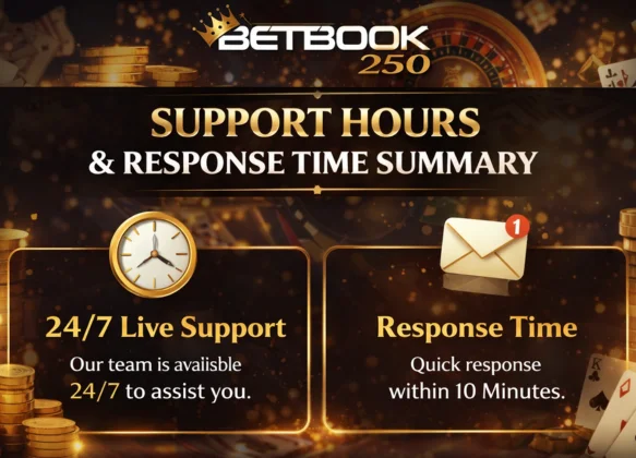 Betbook250 Support Hours and Response Time Summary